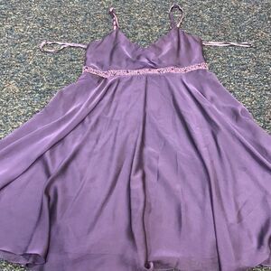 Purple sequenced baby doll dress sz. 10